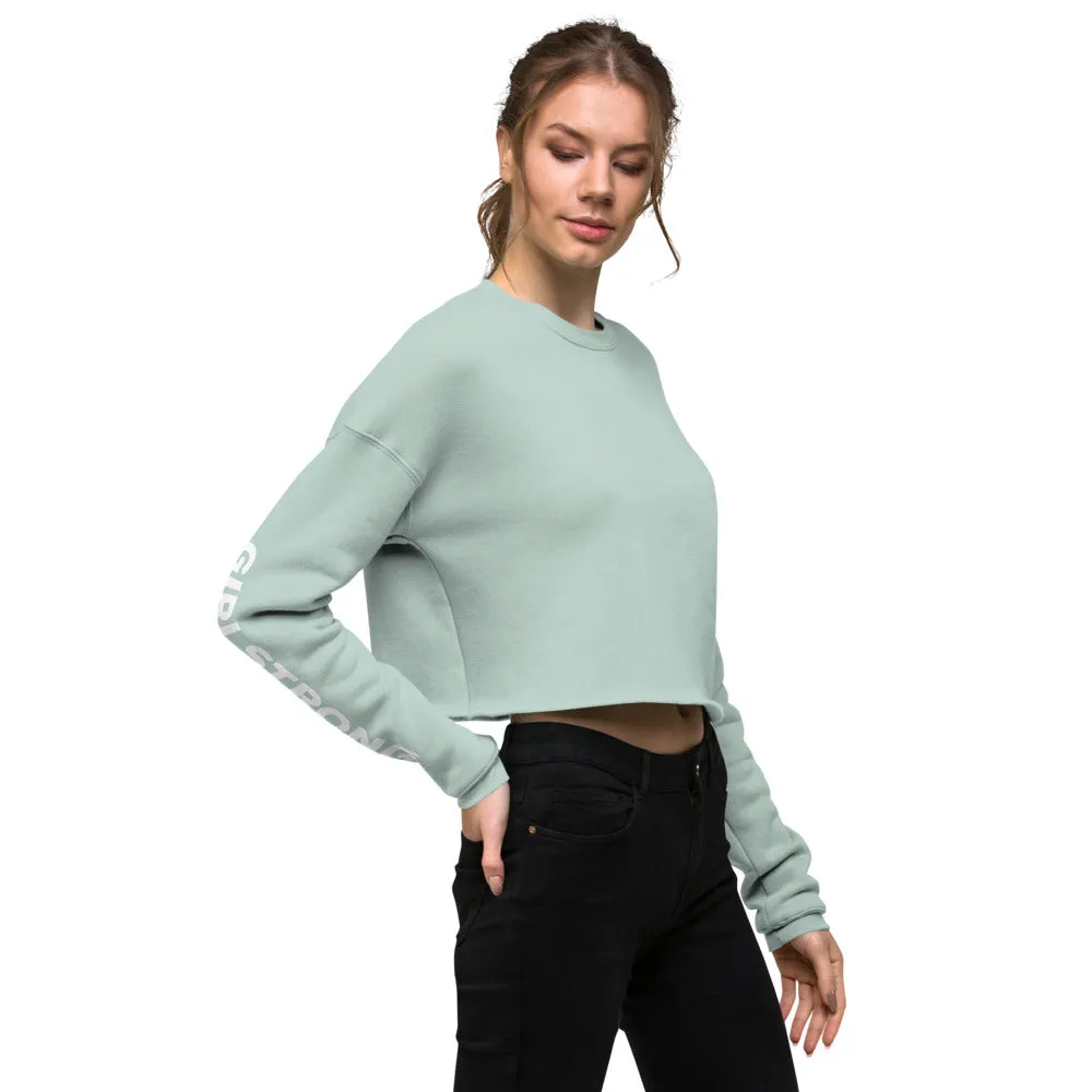 EVERYDAY FLEECE CROPPED SWEATSHIRT DUSTY BLUE