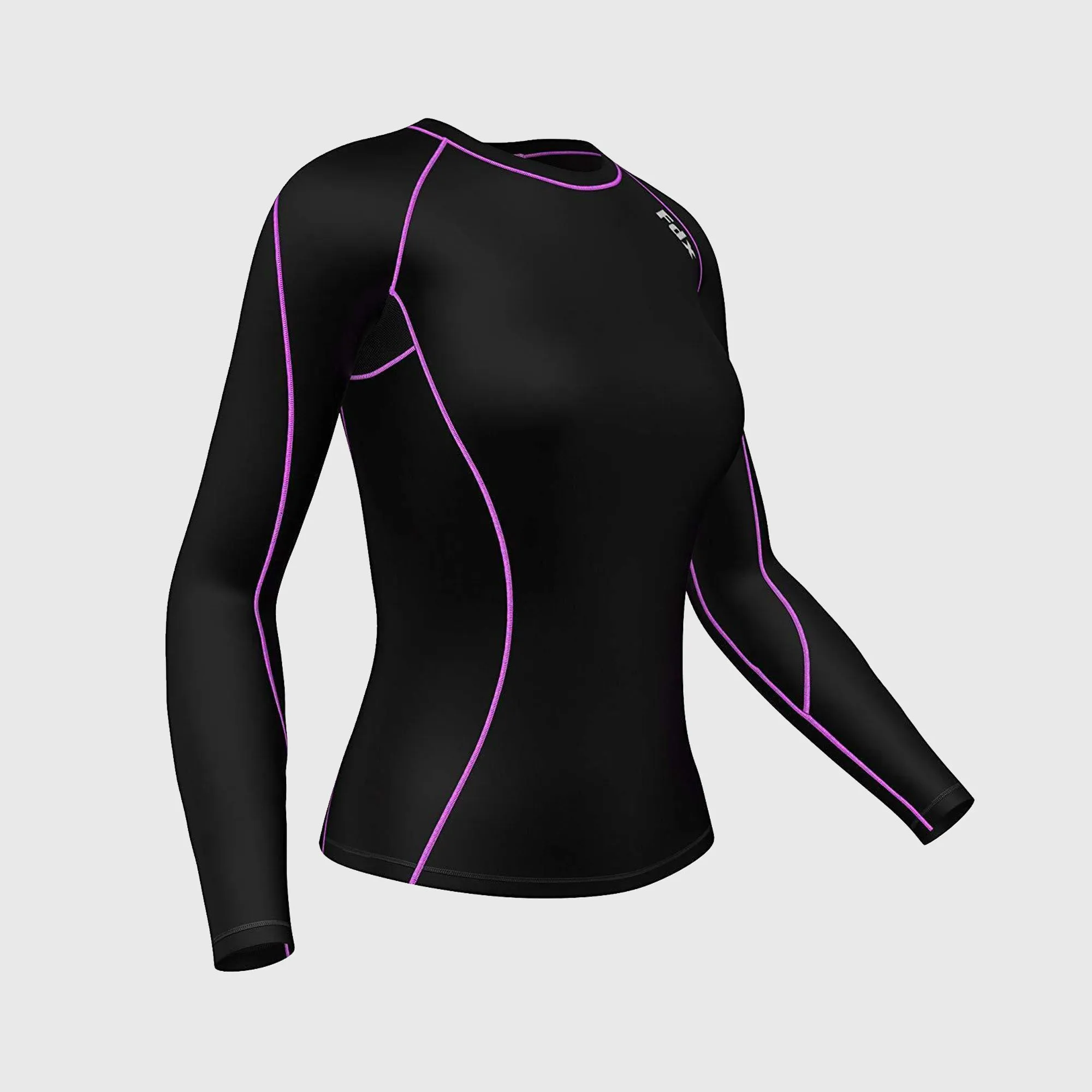 Fdx Women's & Girl's Set Monarch Purple Compression Top & Leggings