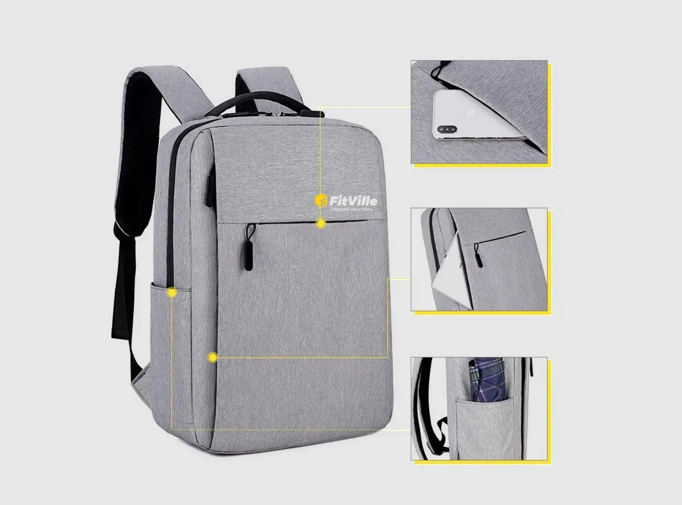 FitVille Laptop Backpack