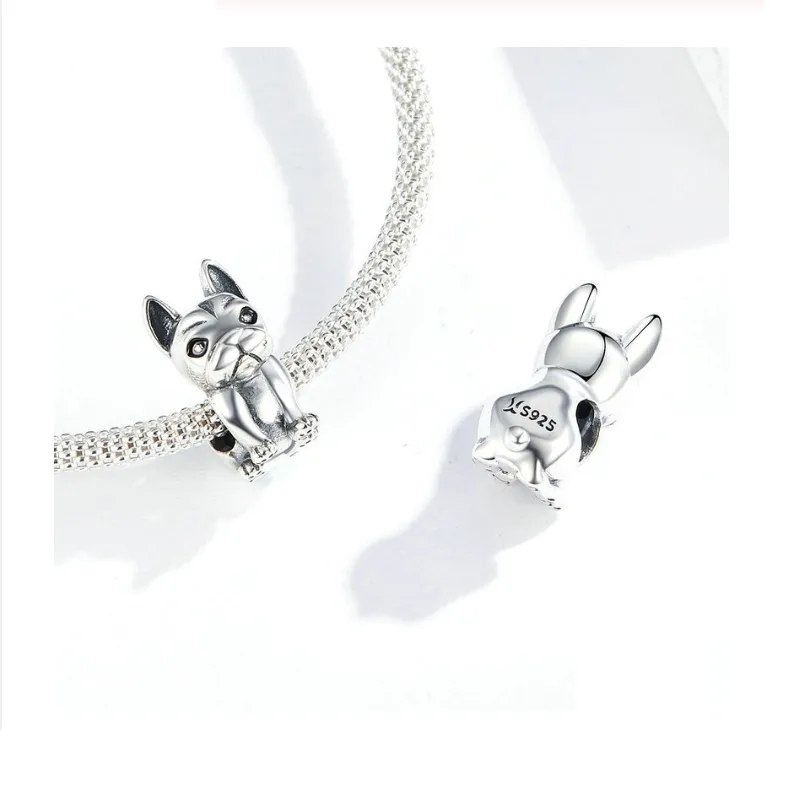 French Bulldog Charm 925 Sterling Silver