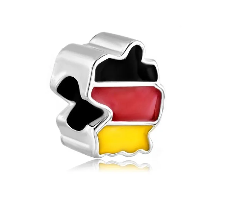 Germany Flag Map Charm