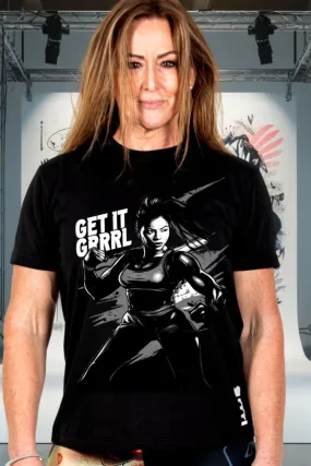 Get It GRRRL Black Performance Tee