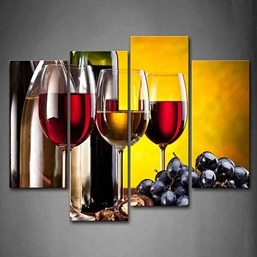 GRAPE WINE WITH CUP WALL ART PAINTING THE PICTURE PRINT ON CANVAS FOOD PICTURES FOR HOME DECOR DECORATION GIFT