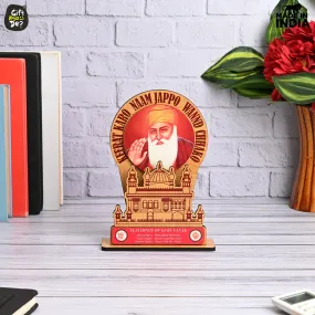 Guru Nanak Dev Ji & Guru Gobind Singh Ji Photo Frame Stand | Desk & Wall Decor | Sikh Guru's