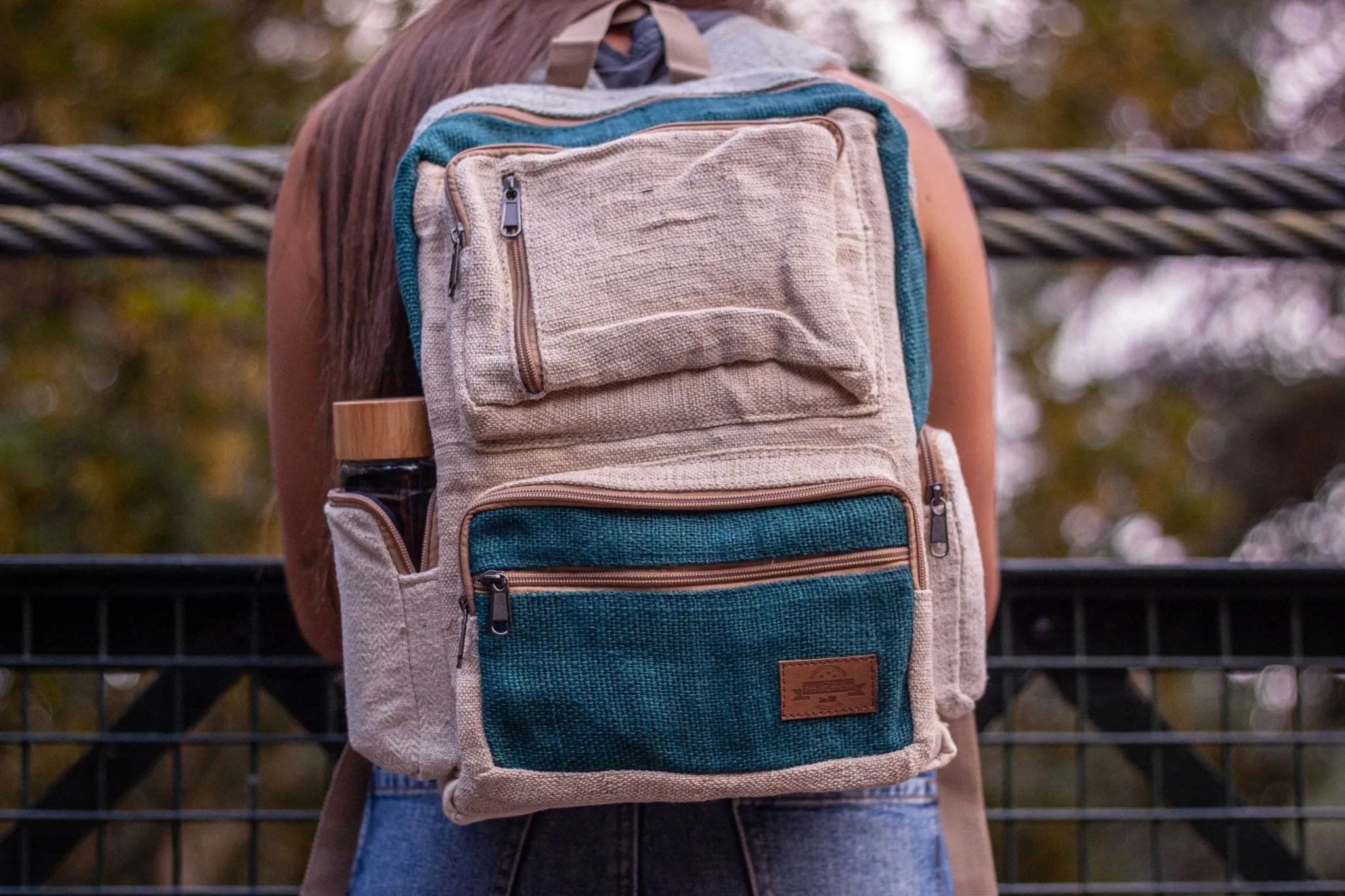 Handmade Hemp Backpack - BPN2