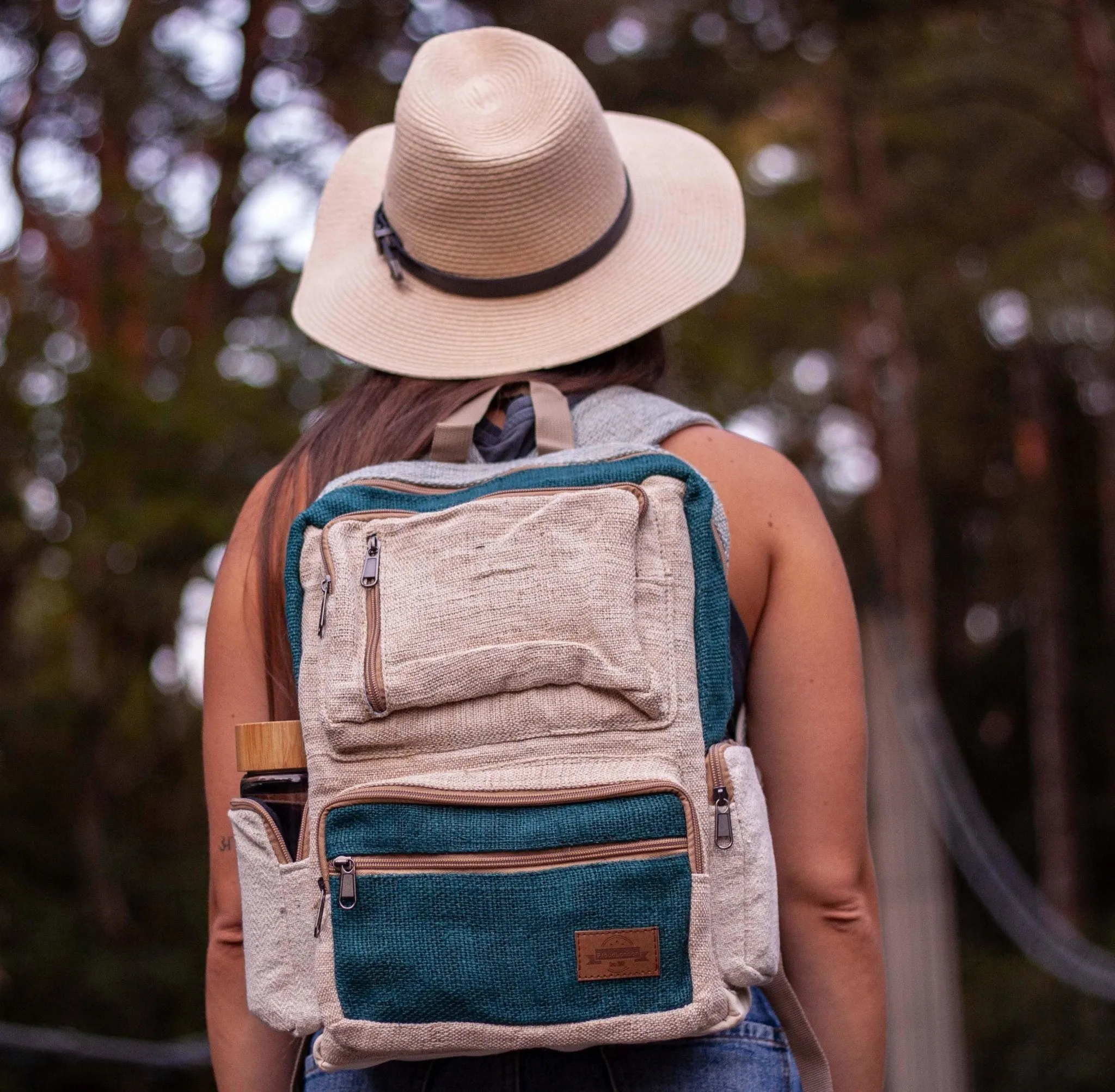 Handmade Hemp Backpack - BPN2