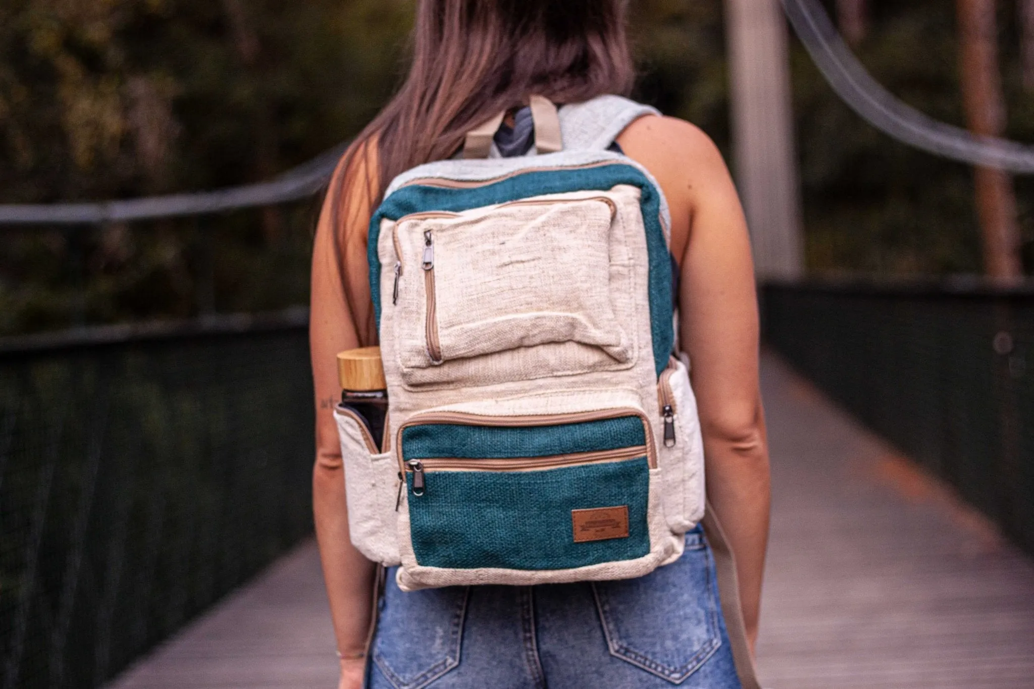 Handmade Hemp Backpack - BPN2