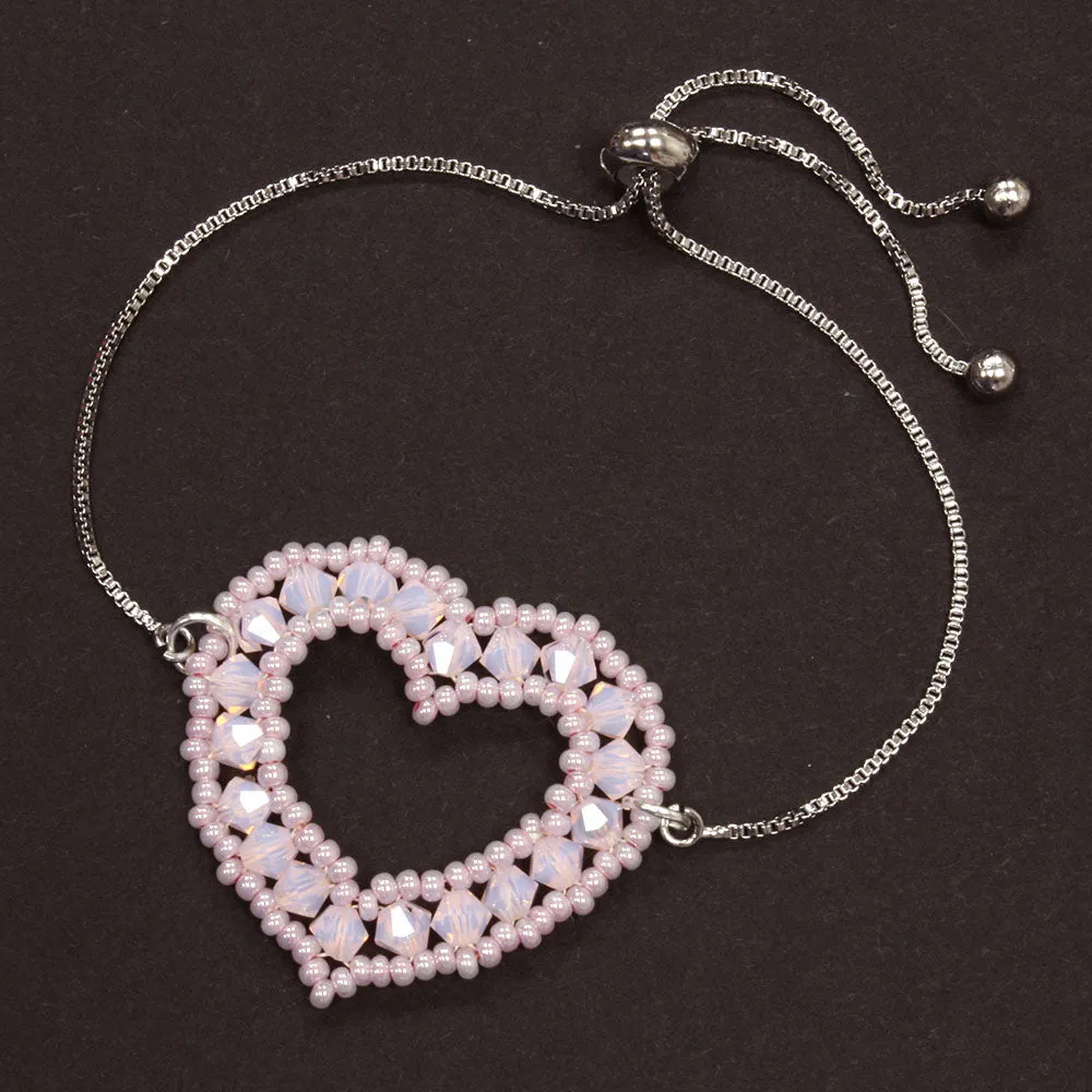 Heart Bracelet Kit Pink