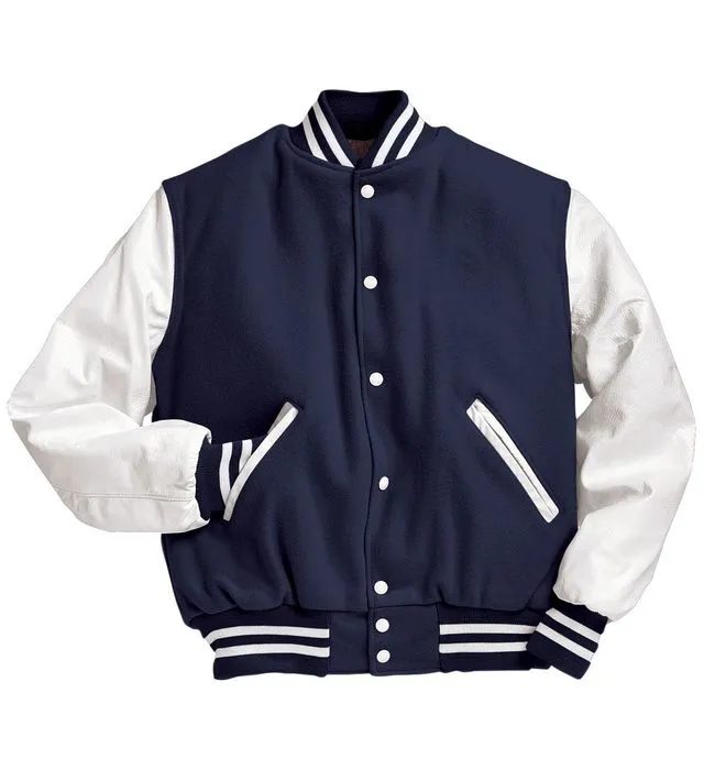 Holloway 225101 Custom Wool Varsity Jacket w/ Leather Sleeves