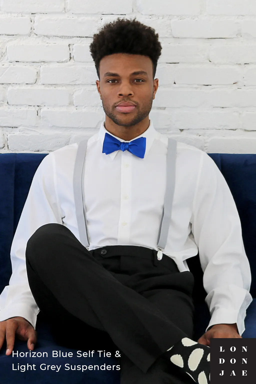 Horizon Blue Silk Self-Tie Bow Tie