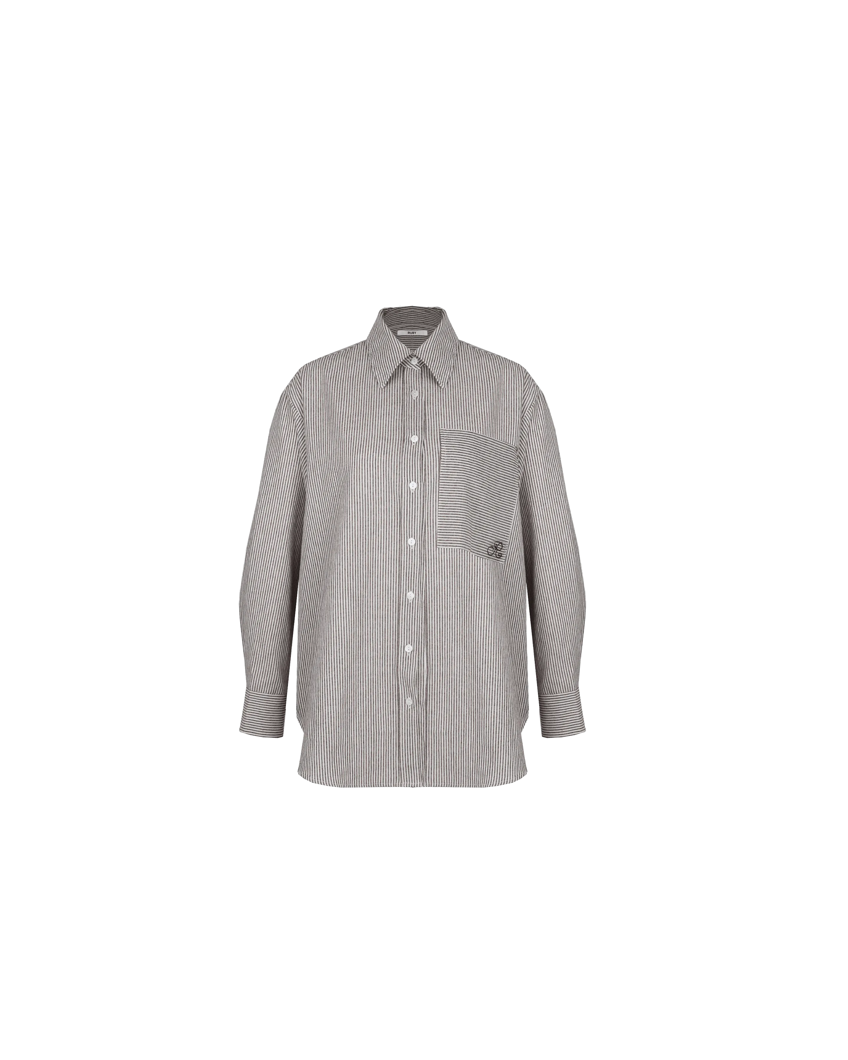 IDA SHIRT BROWN STRIPE