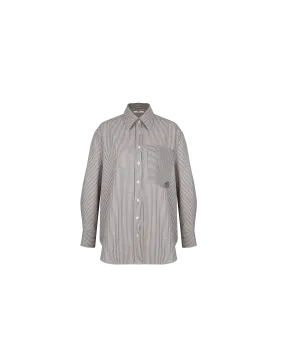 IDA SHIRT BROWN STRIPE