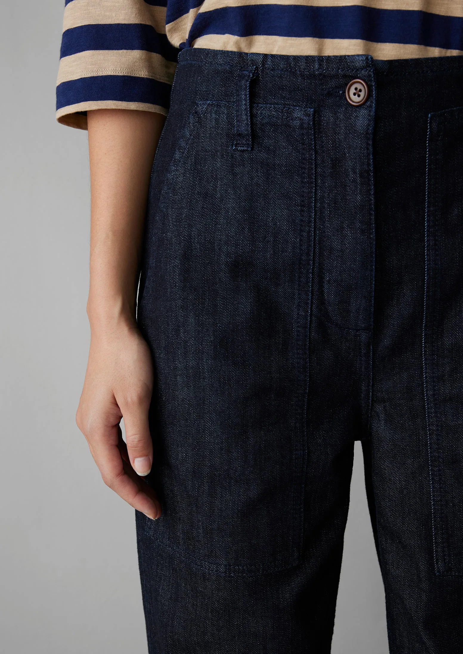 Indigo Denim Workwear Trousers | Indigo