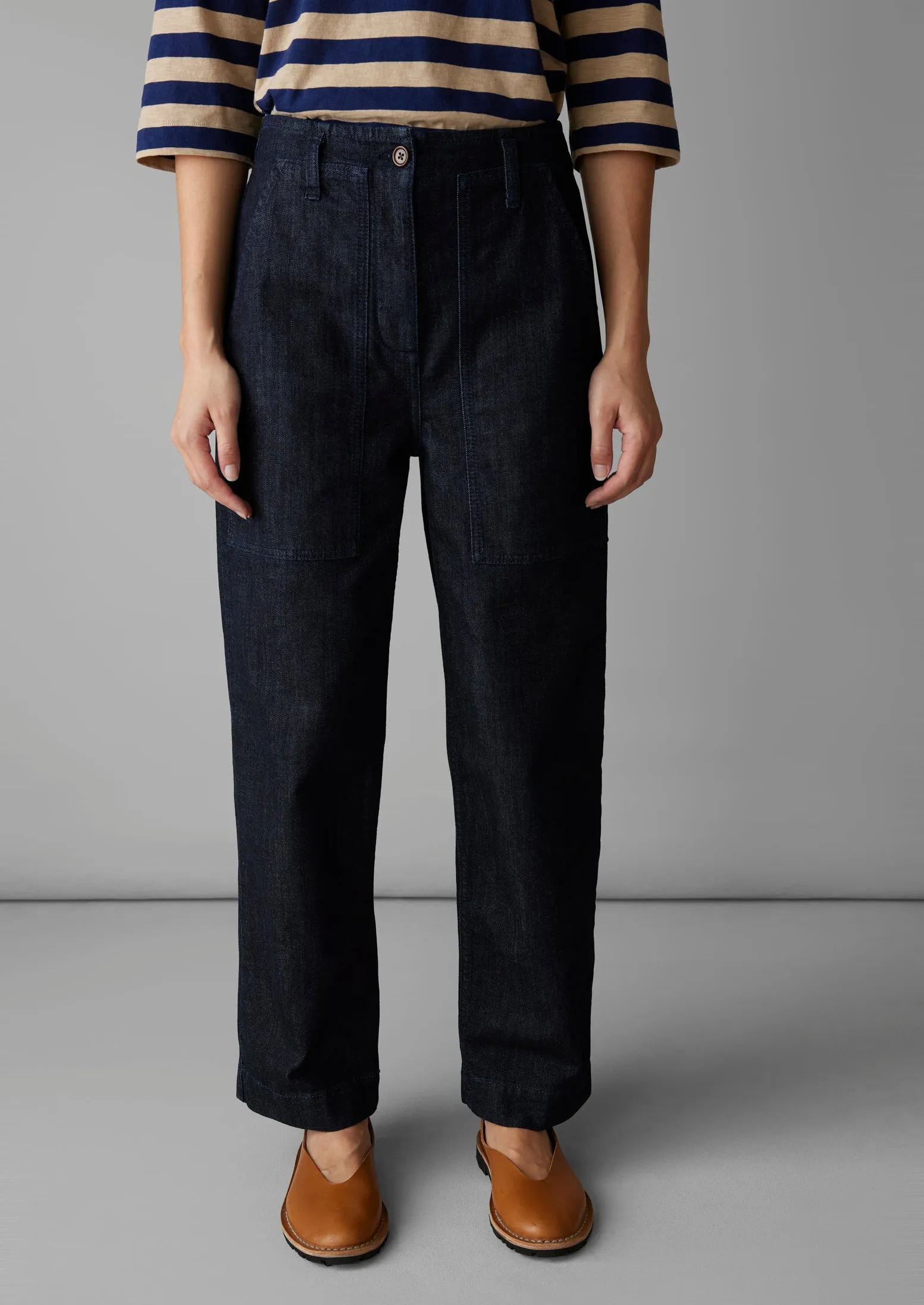 Indigo Denim Workwear Trousers | Indigo