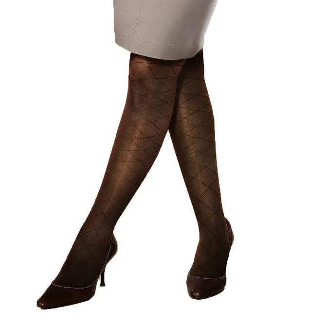 Jobst Ultrasheer Diamond Pattern Closed Toe Pantyhose - 15-20 mmHg