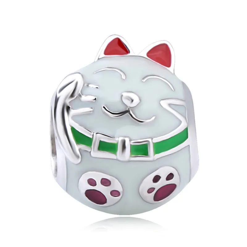 Kitty Cat Charm 925 Sterling Silver