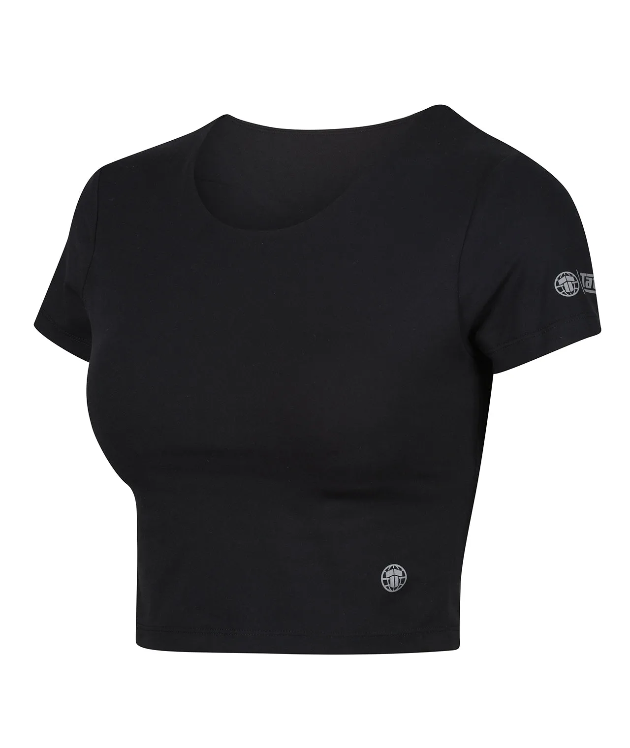 Ladies Fusion Cropped Training Top - Black