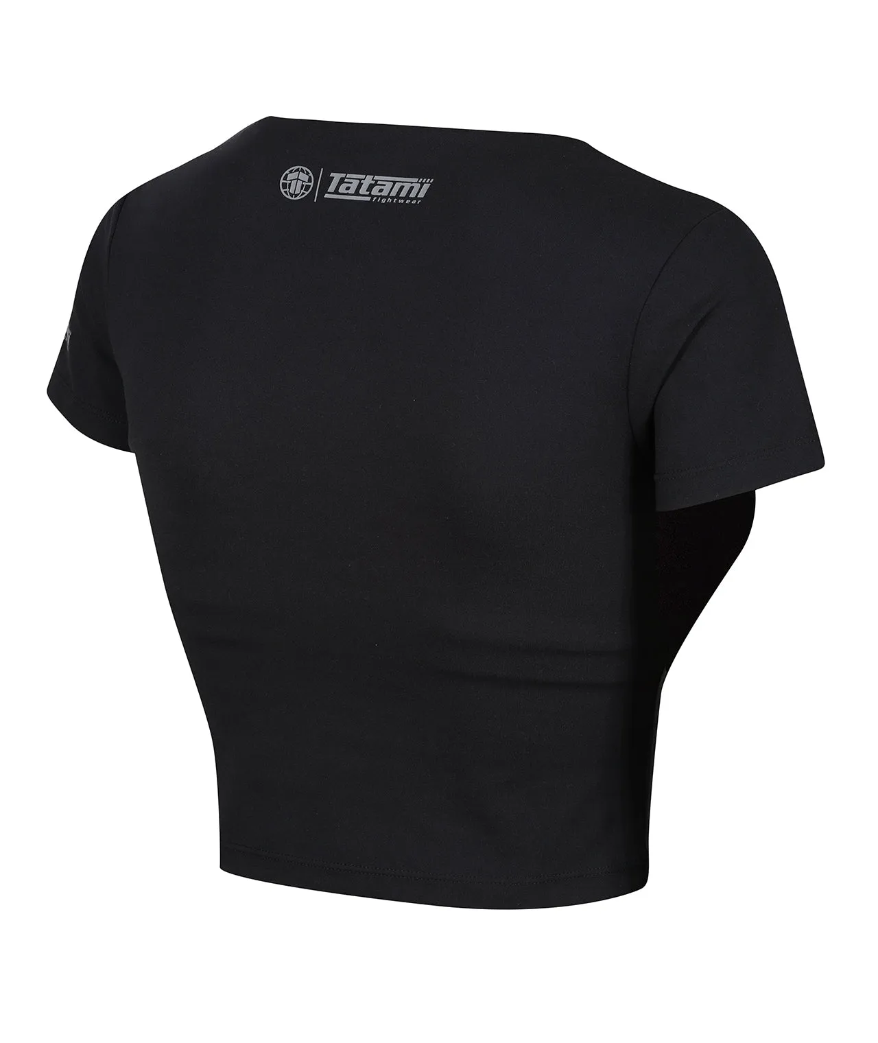 Ladies Fusion Cropped Training Top - Black