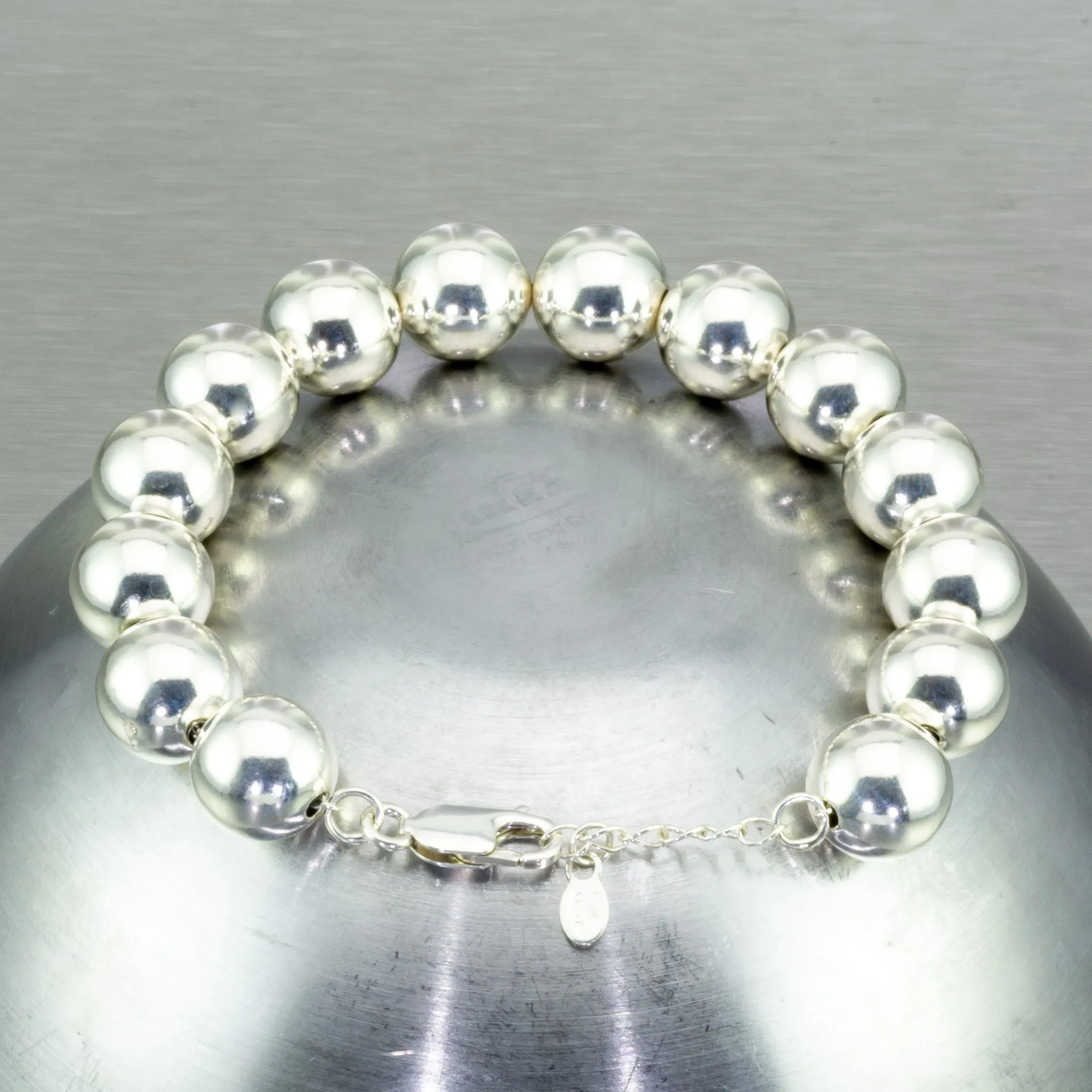 Large Ball Sterling Silver Bracelet