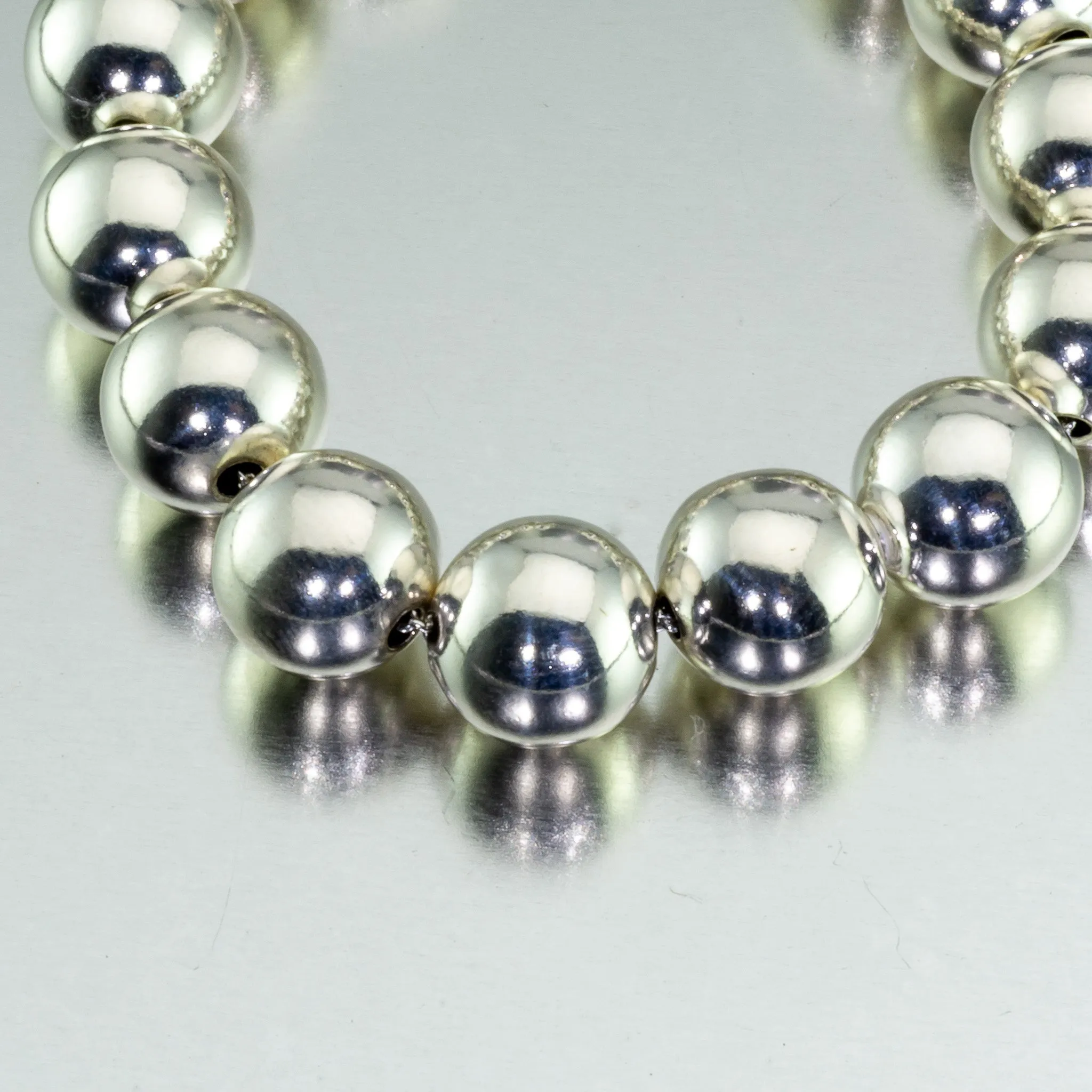 Large Ball Sterling Silver Bracelet