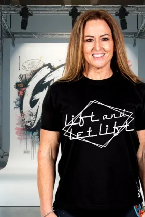 Lift And Let Lift Black Performance Tee