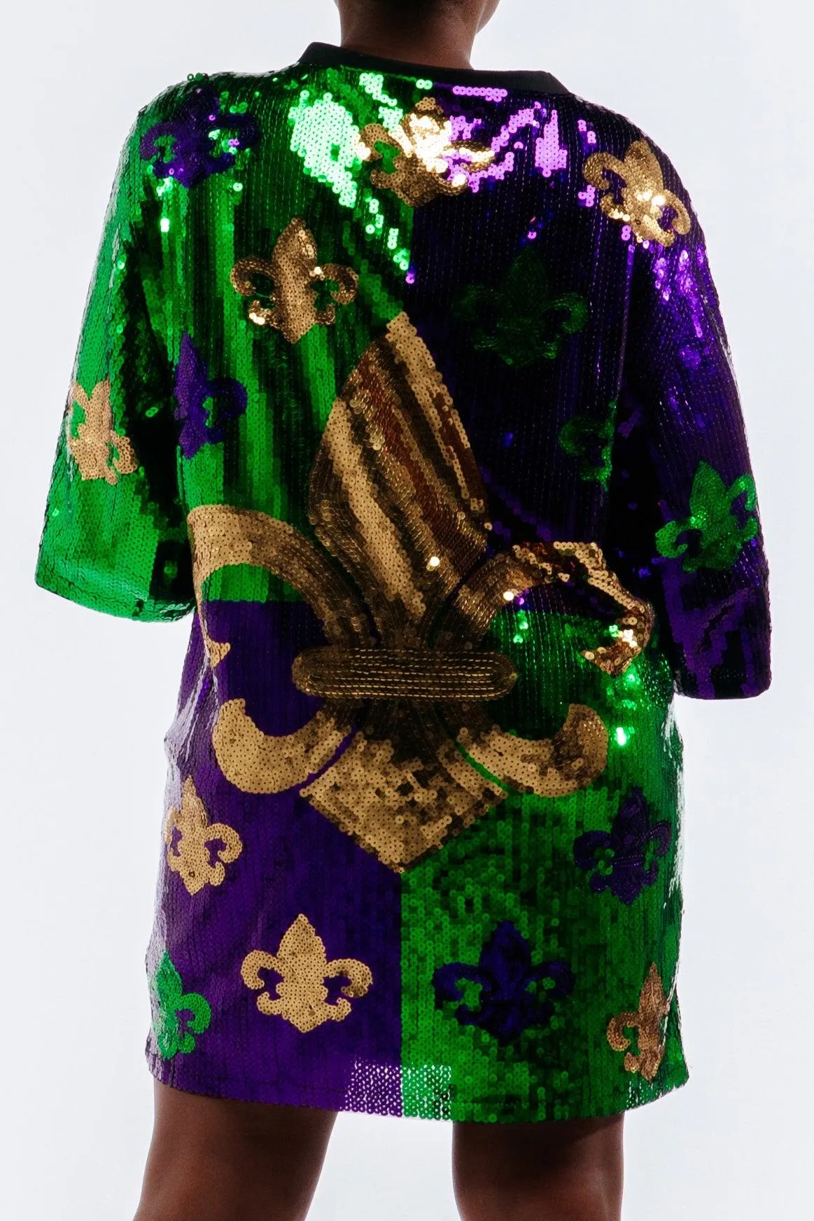 Mardi Gras Sequin Dress