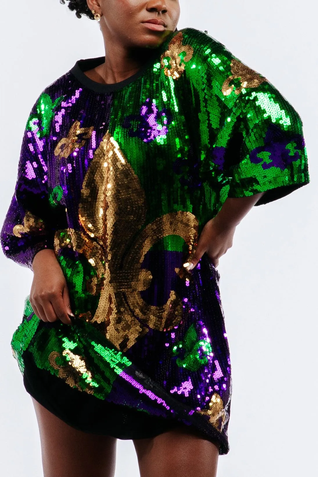 Mardi Gras Sequin Dress