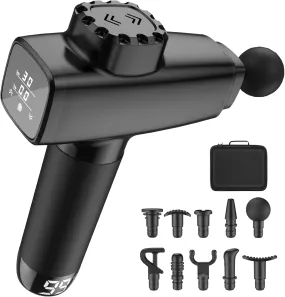 Massage Gun Deep Tissue, Percussion Muscle Massager Handheld Massage Gun for Athletes