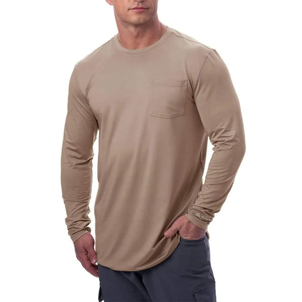 Men's Cooling Pocket Workwear Long Sleeve T-Shirt