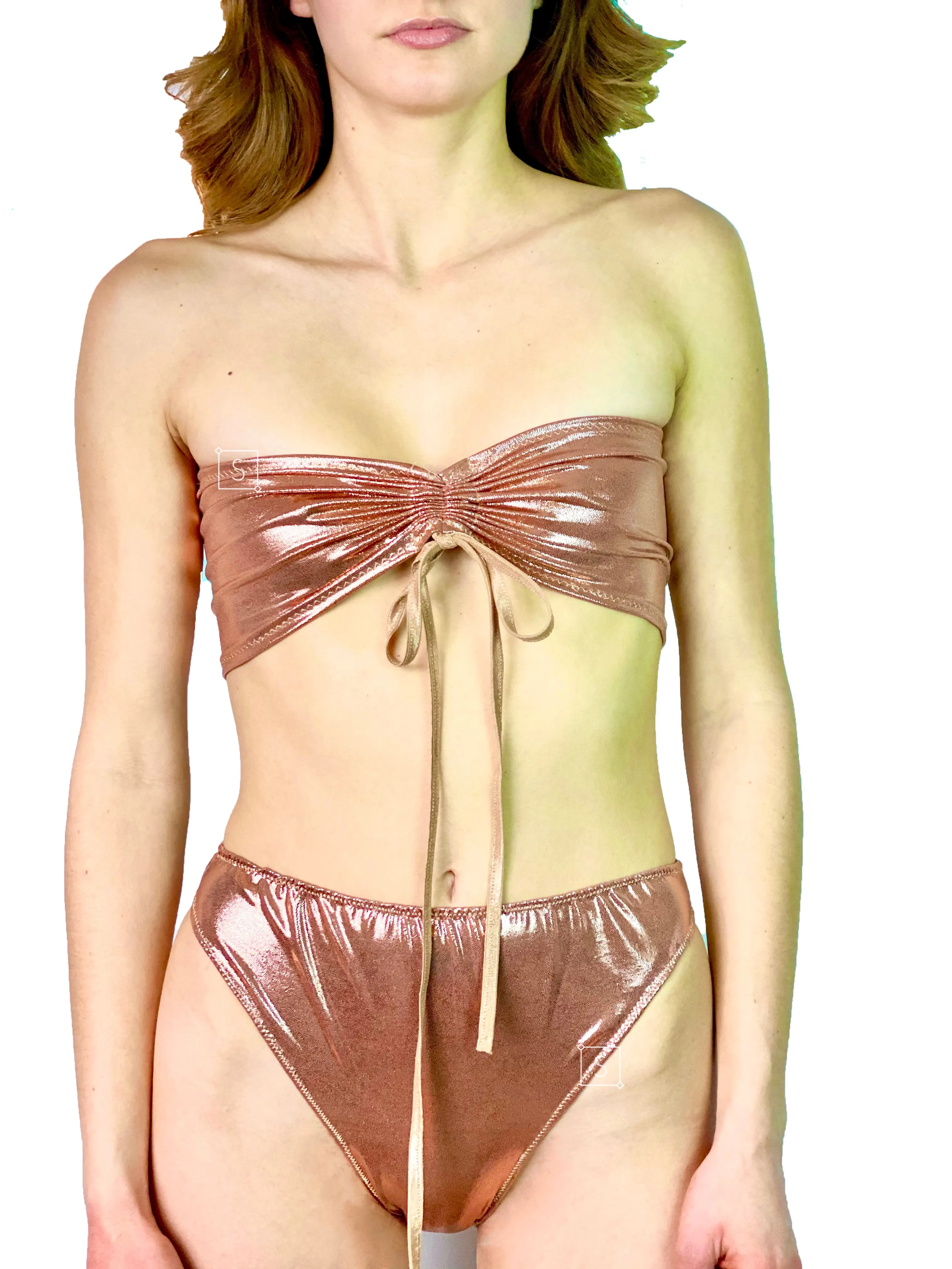 Metallic High Waisted Bottoms