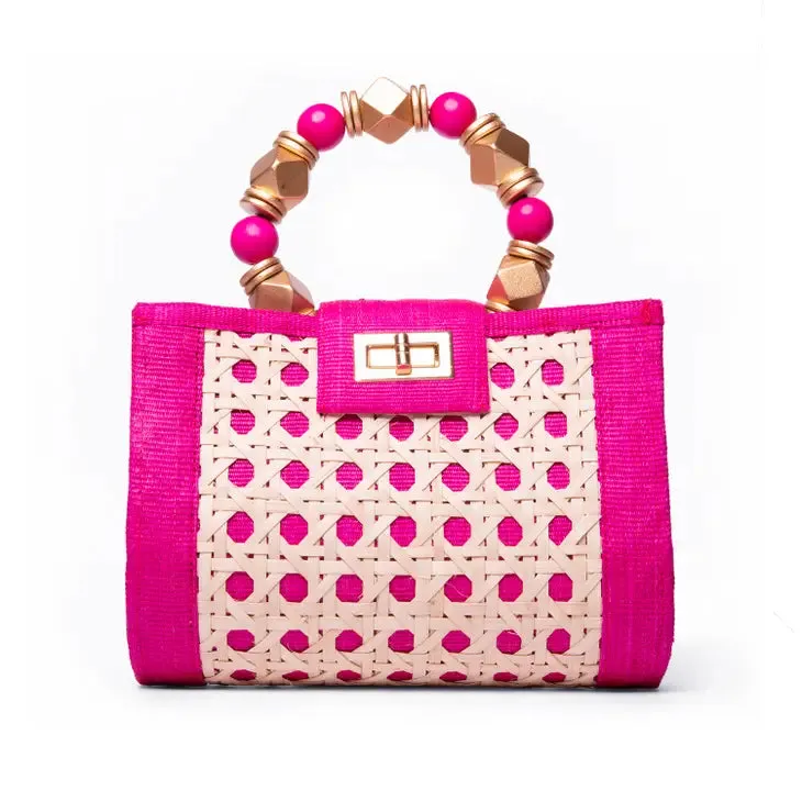 Mila Woven Rattan Handbag