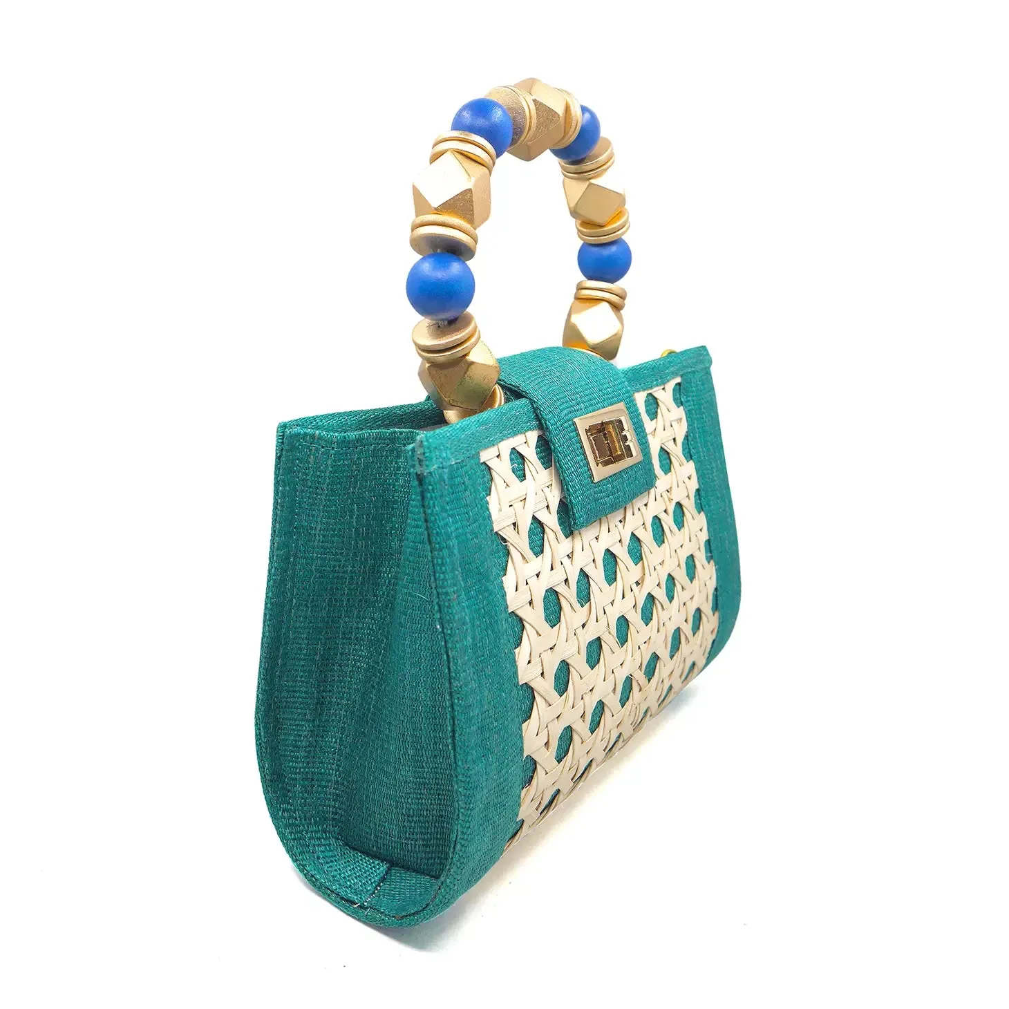 Mila Woven Rattan Handbag