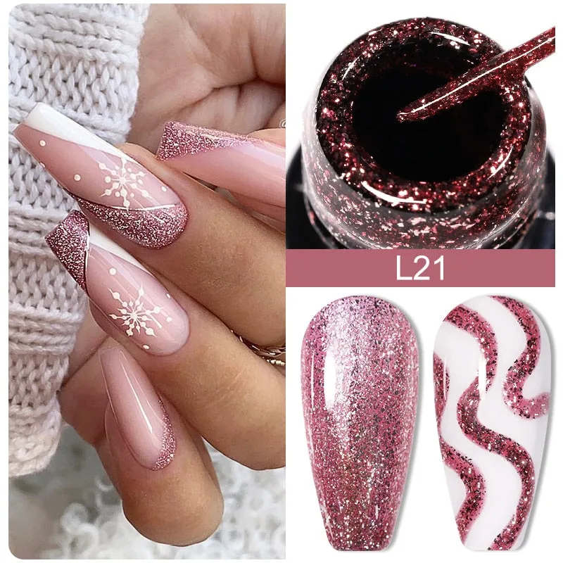 Nail Glitter Powder Silver Metallic Effect Pigment UV Gel Polish Chrome Flakes Dust Manicure Decoration Nails Accessories Mirror