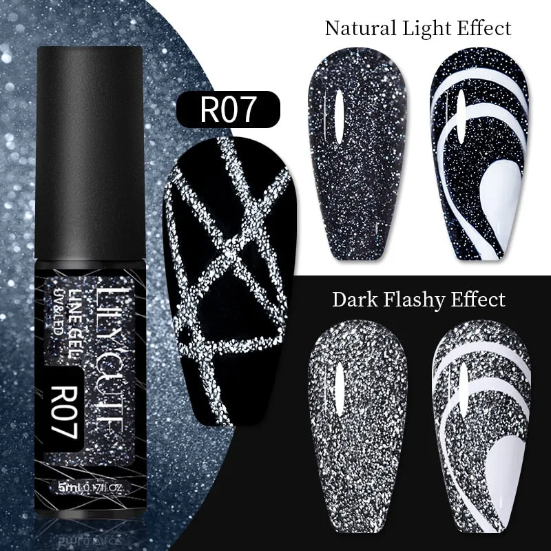 Nail Glitter Powder Silver Metallic Effect Pigment UV Gel Polish Chrome Flakes Dust Manicure Decoration Nails Accessories Mirror