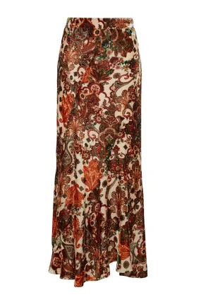 Naomi Maxi Skirt Velvet Cascade Blush