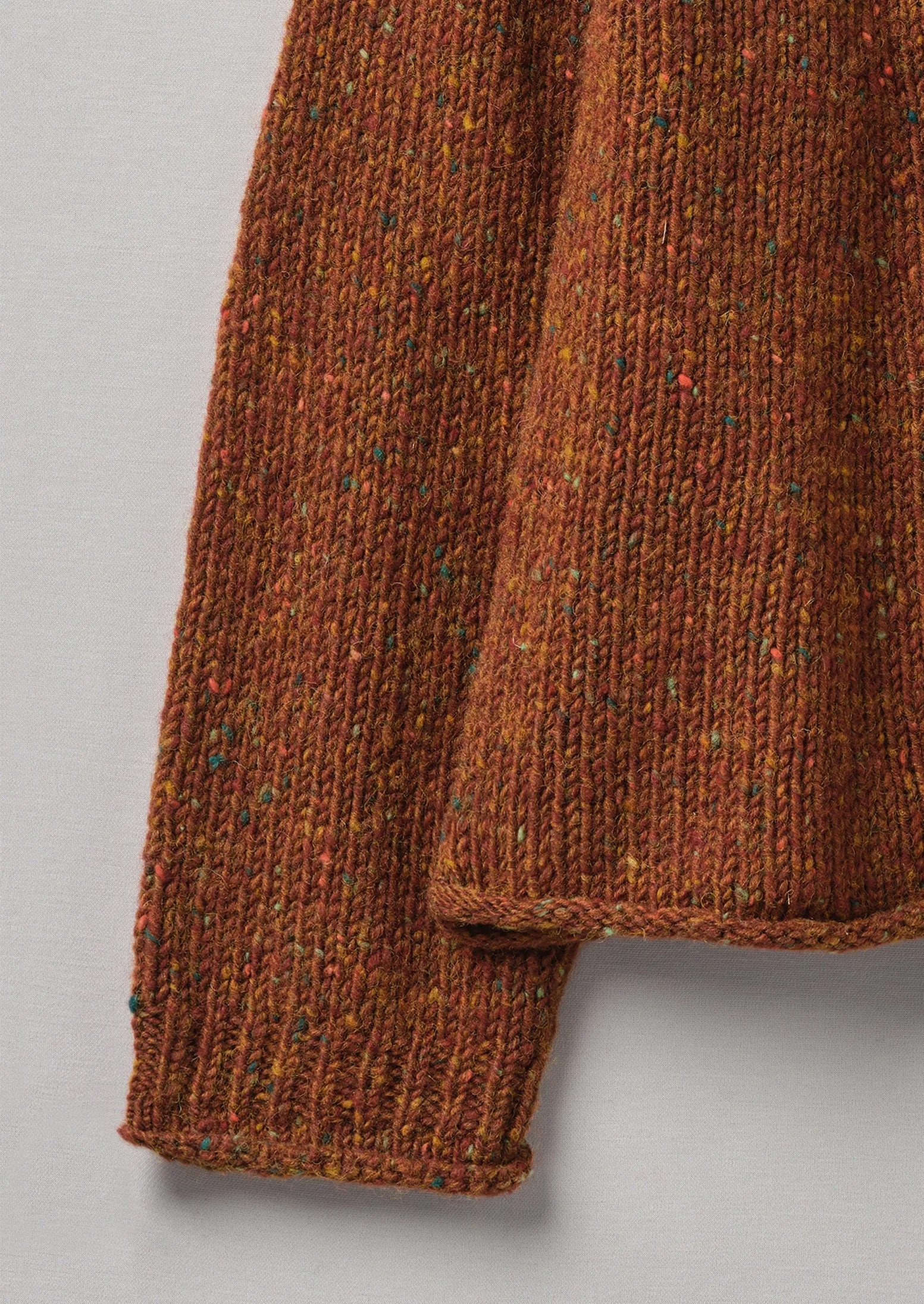 Orla Donegal Wool Sweater | Cinnamon