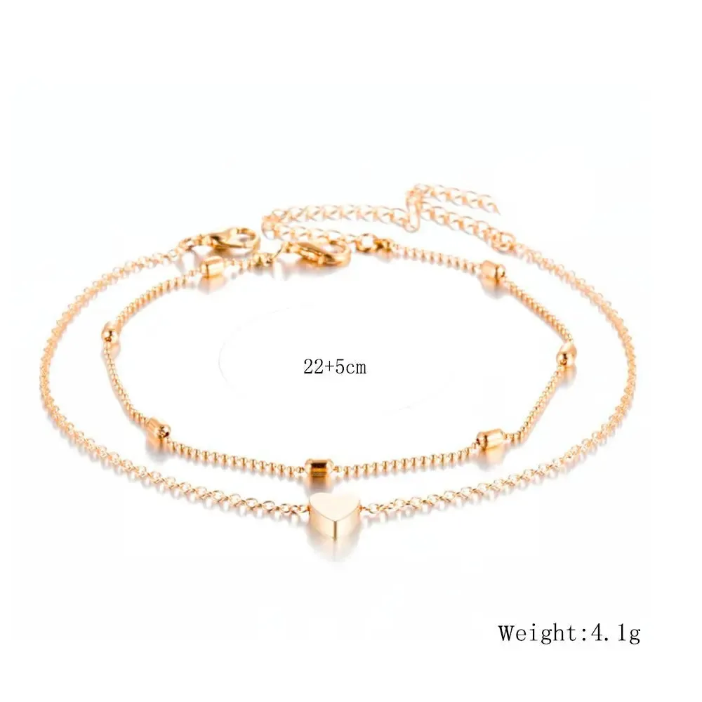 Oval Bead Chain Anklet