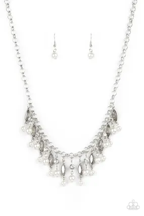 Paparazzi Cosmopolitan Couture - White Necklace