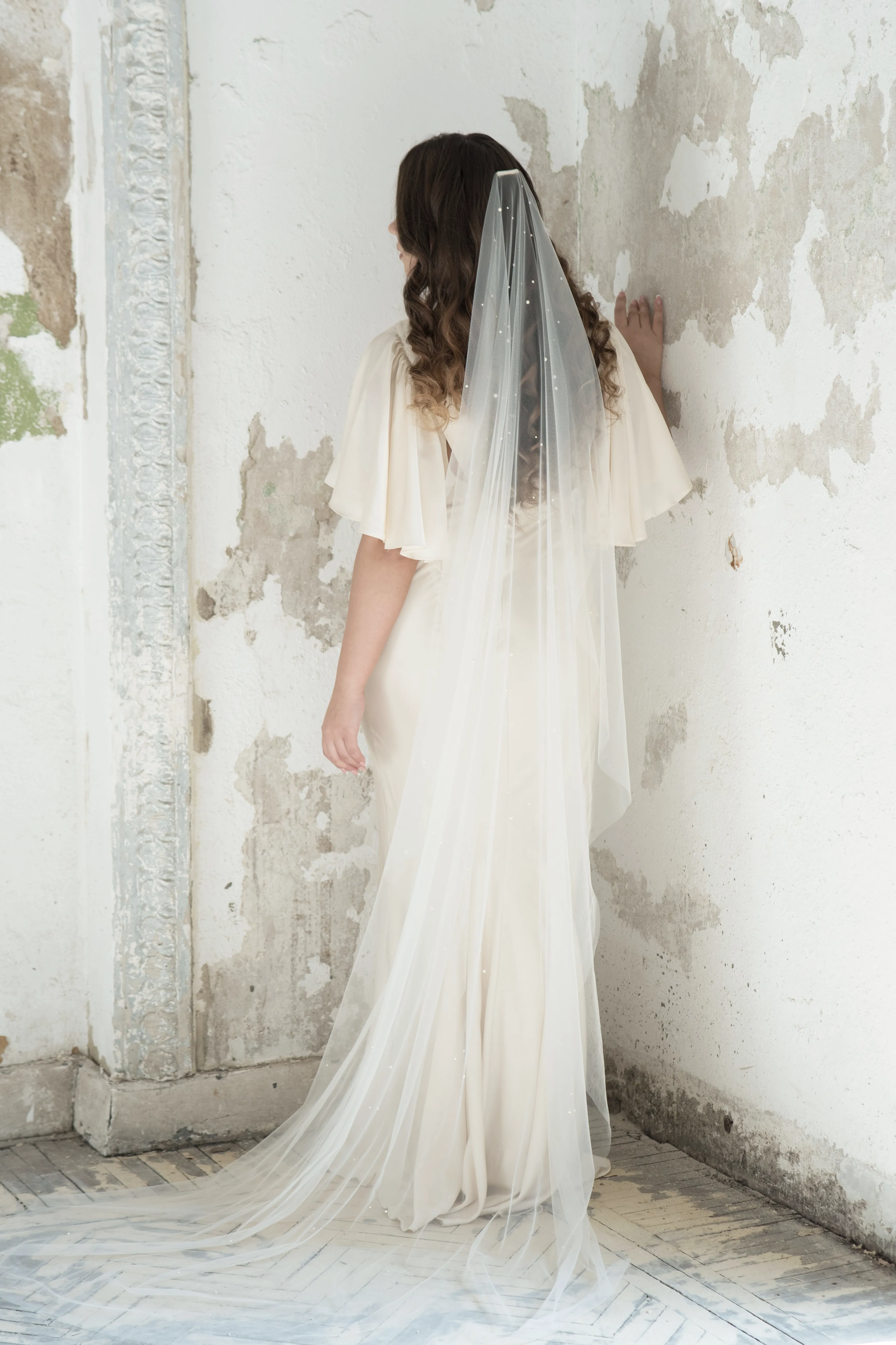 Pearl wedding veil - AUGUSTE