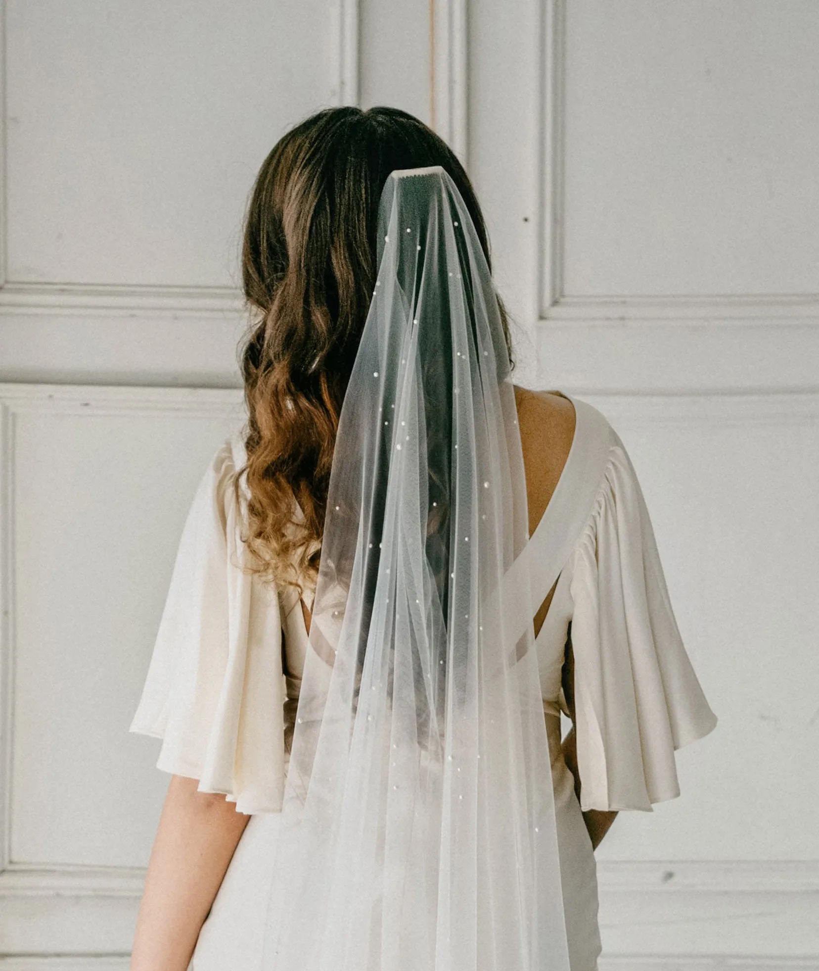 Pearl wedding veil - AUGUSTE