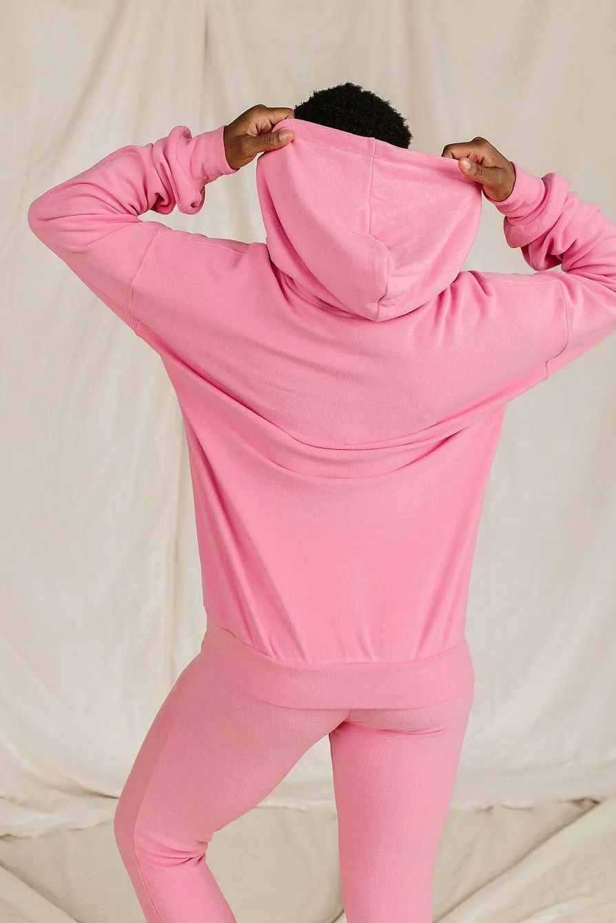 Performance Fleece University Hoodie - Pink Tulip