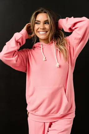 Performance Fleece University Hoodie - Pink Tulip