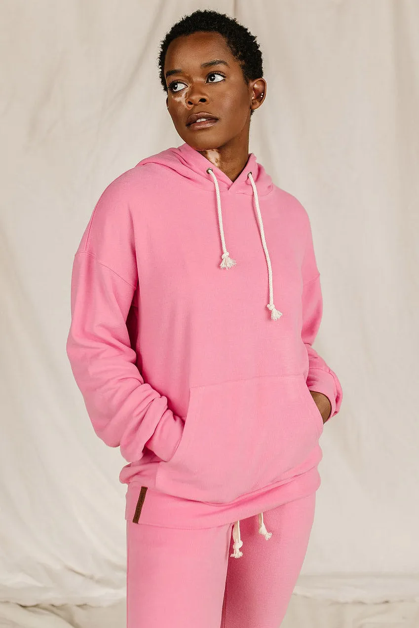 Performance Fleece University Hoodie - Pink Tulip