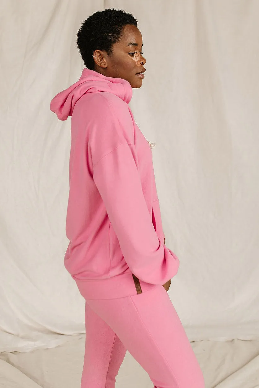 Performance Fleece University Hoodie - Pink Tulip