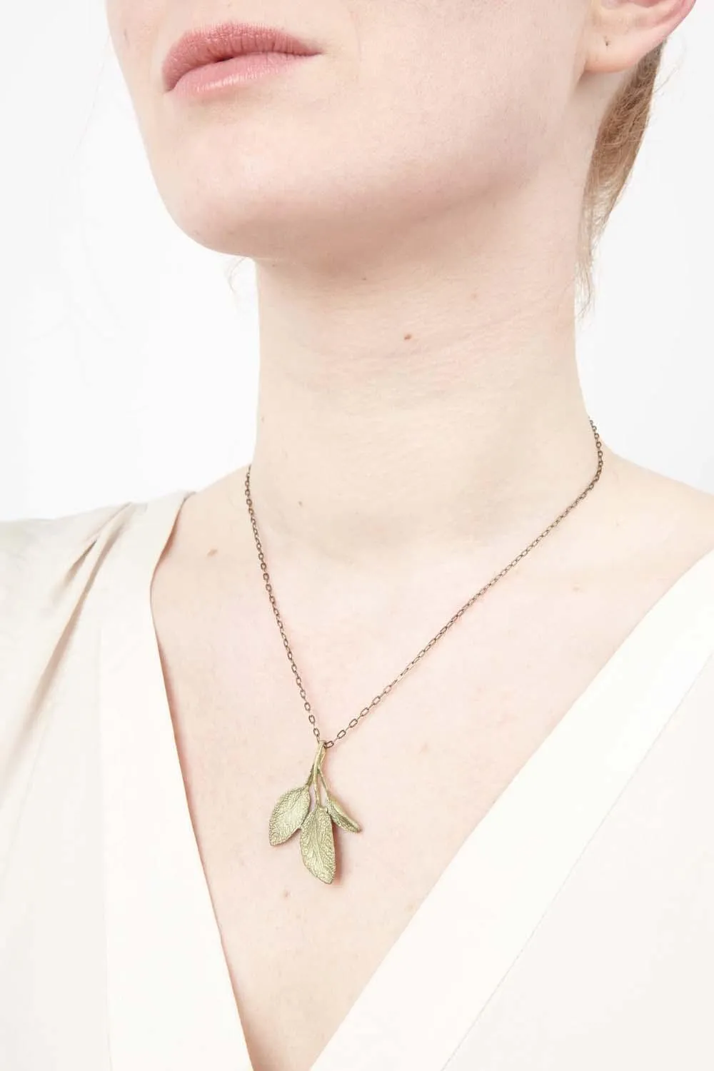 Petite Herb - Sage Pendant