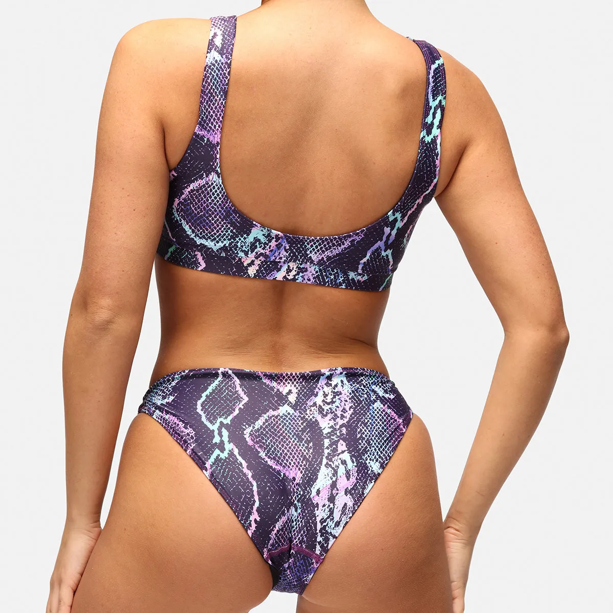 Purple Viper Cropped Tikini Top