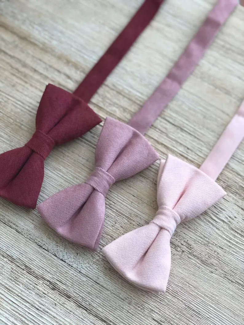 Quartz Linen Pre-Tied Bow Ties