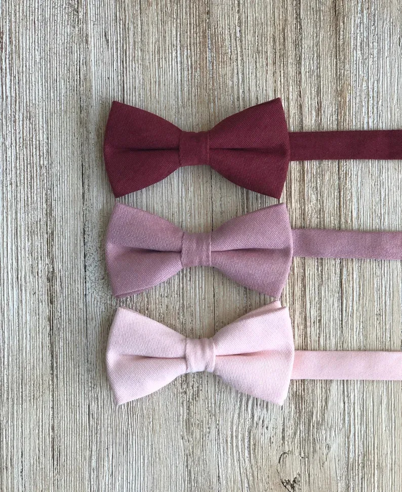 Quartz Linen Pre-Tied Bow Ties