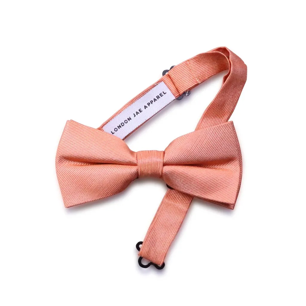 Sunset Orange Silk Pre-Tied Bow Tie