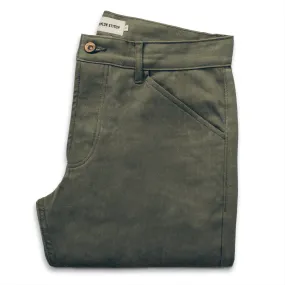 The Camp Pant in Olive Drab Herringbone